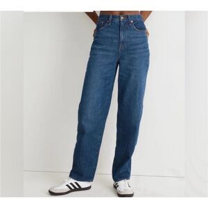 Madewell Women's Baggy Straight Leg Jeans - Blue
